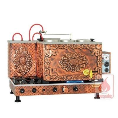 Meşale Antik Turbo Max Çay Kazanı, Full Otomatik, 3 Demlikli